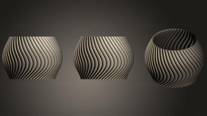 Vases (Vase 2, VZ_1239) 3D models for cnc